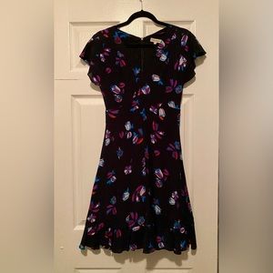 Rebecca Taylor Floral Navy Dress